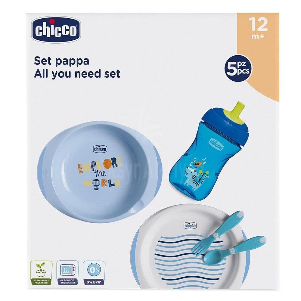 CHICCO BABY WEANING SET 12M+ BOY #162012 2