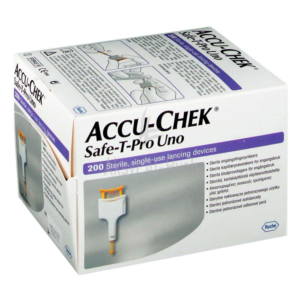 ACCU CHEK SAFE T PRO UNO LANCETS 200'S #44211 1