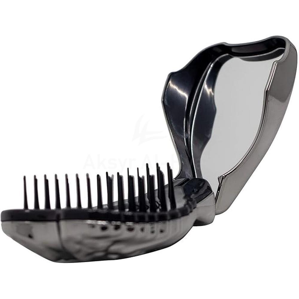 TANGLE ANGEL PRO HAIR BRUSH/ MIRROR TITANIUM #21319 2