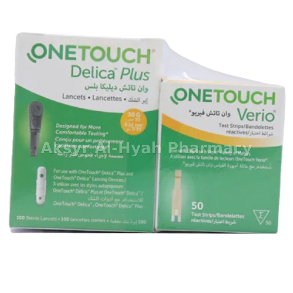 ONE TOUCH VERIO REFILL KIT 2 STRIPS+DELICA LANCETS 100'S