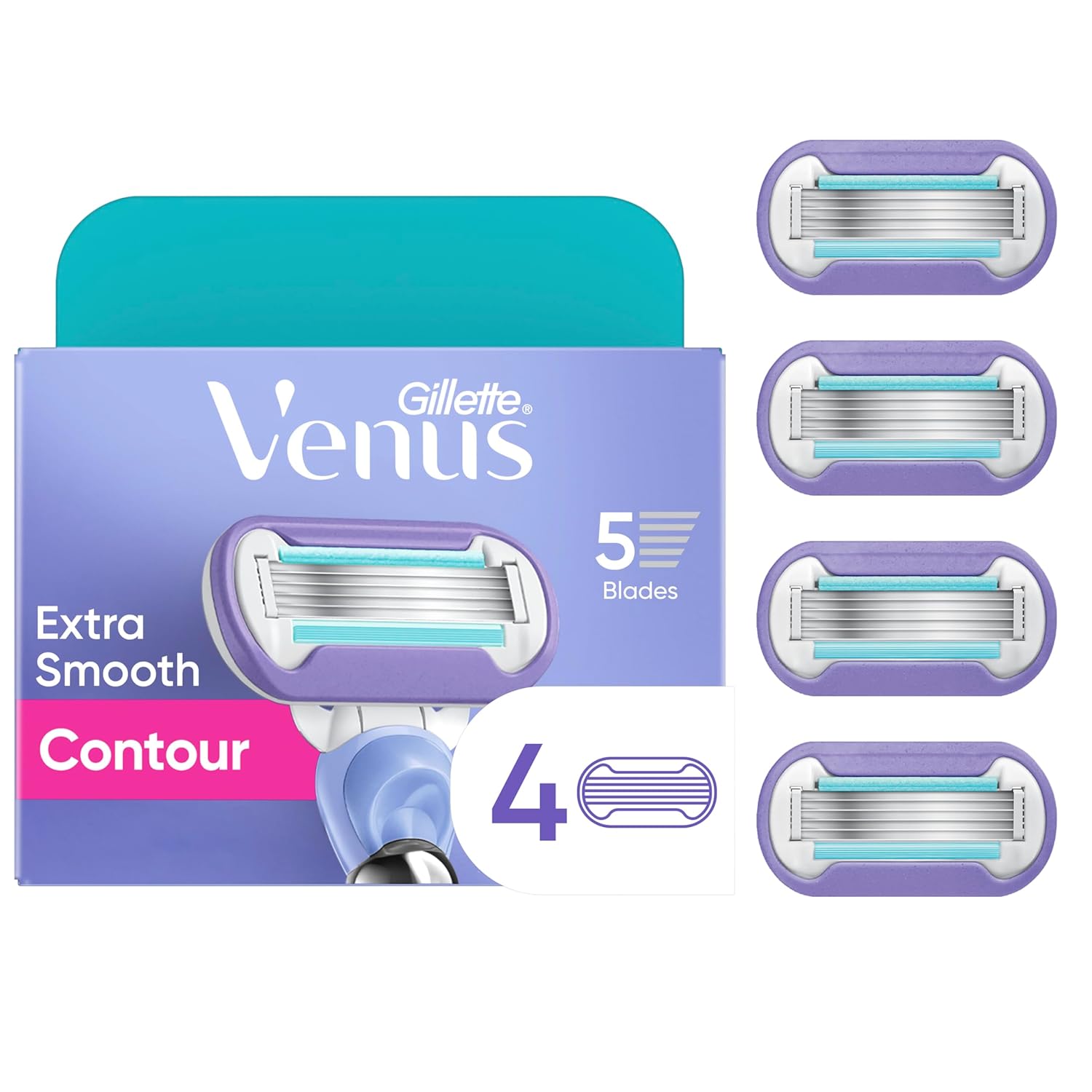 GILLETTE VENUS SWIRL EXTRA SMOOTH  4'S(GG236) 1