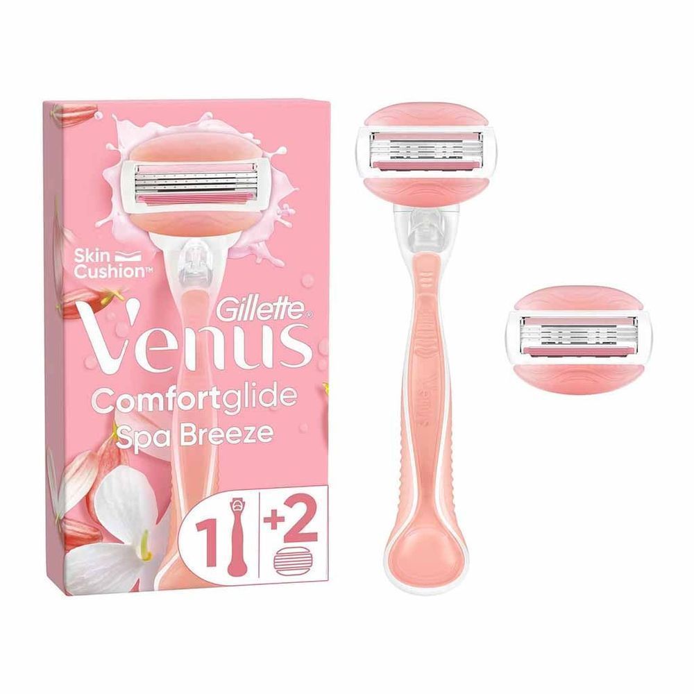GILLETTE VENUS COMFORTGLIDE SPA BRZ 2 IN 1 RAZOR 1+2'S #1000