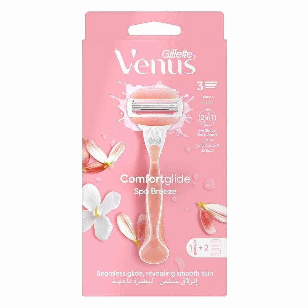GILLETTE VENUS COMFORTGLIDE SPA BRZ 2 IN 1 RAZOR 1+2'S #1000 8