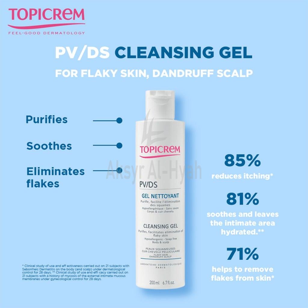 TOPICREM PV/DS CLEANSING GEL 200ML #48532 1
