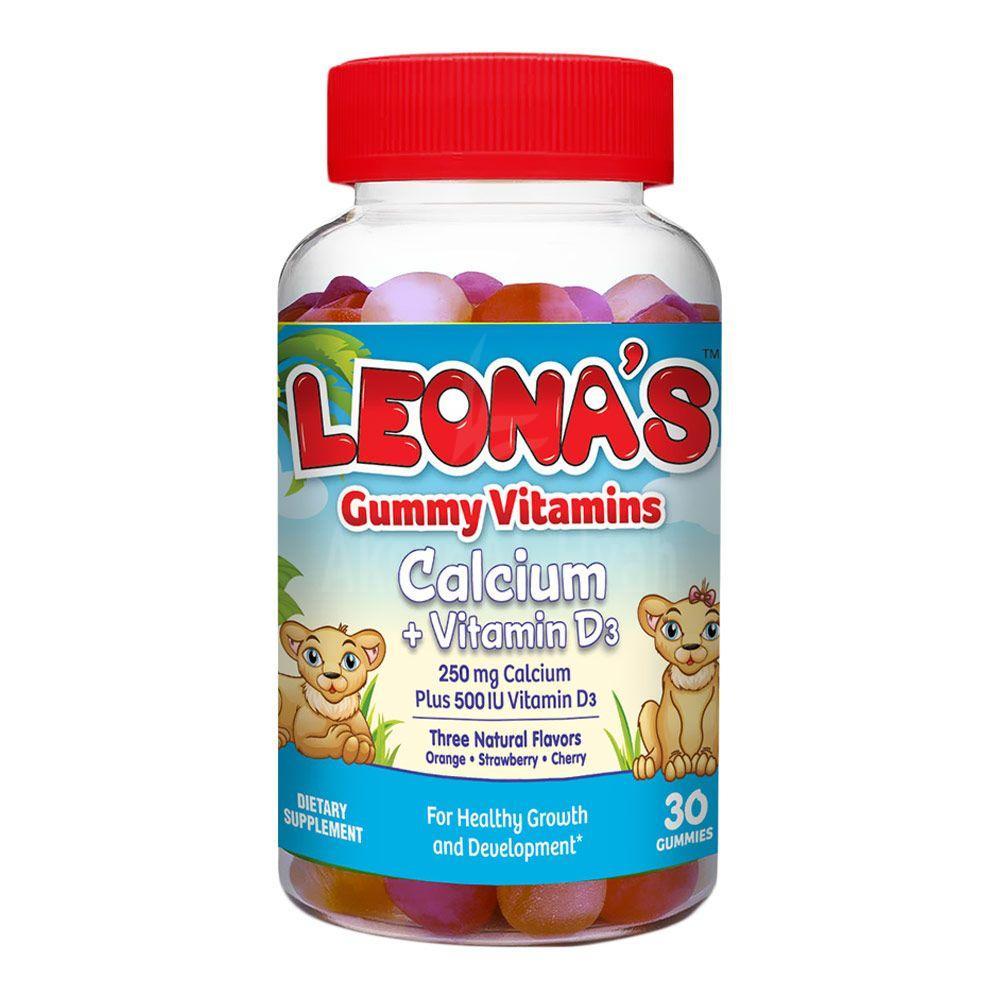 LEONA'S GUMMY CALCIUM+VITAMIND3 30'S #15933