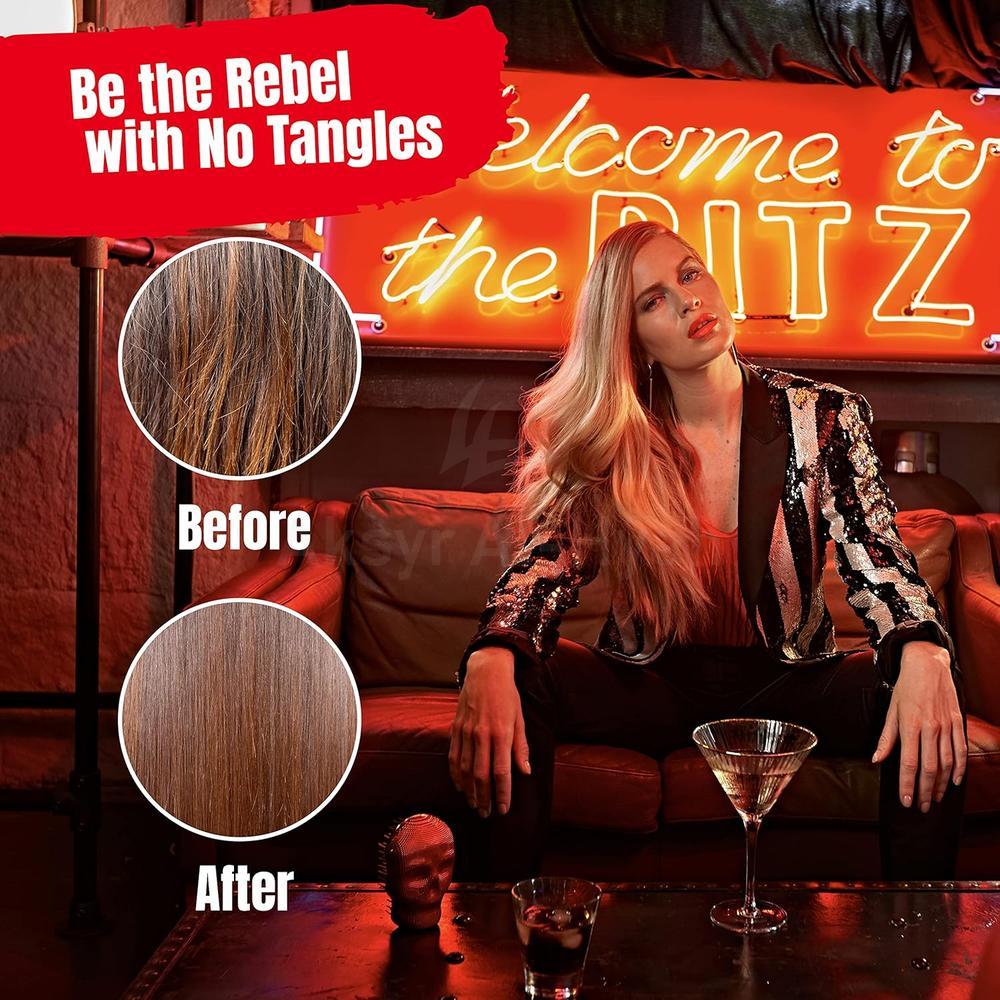 TANGLE ANGEL REBEL  HAIR BRUSH PINK CHROME 1