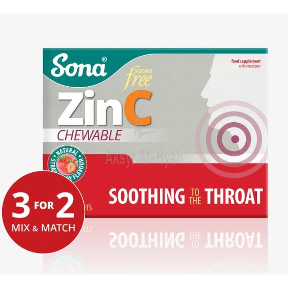 SONA ZINC C CHEWABLE TAB 24'S