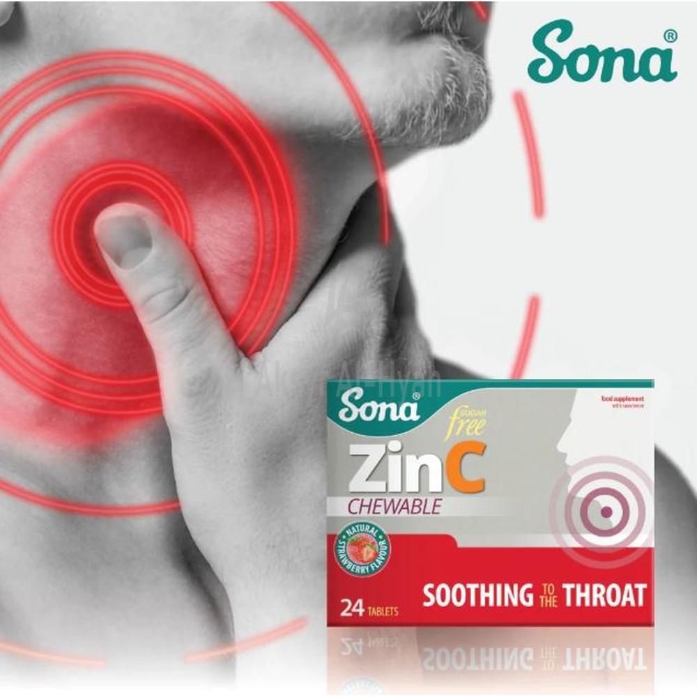 SONA ZINC C CHEWABLE TAB 24'S 1