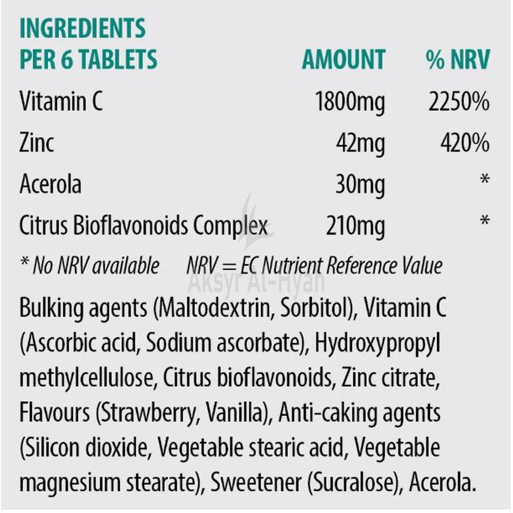 SONA ZINC C CHEWABLE TAB 24'S 2
