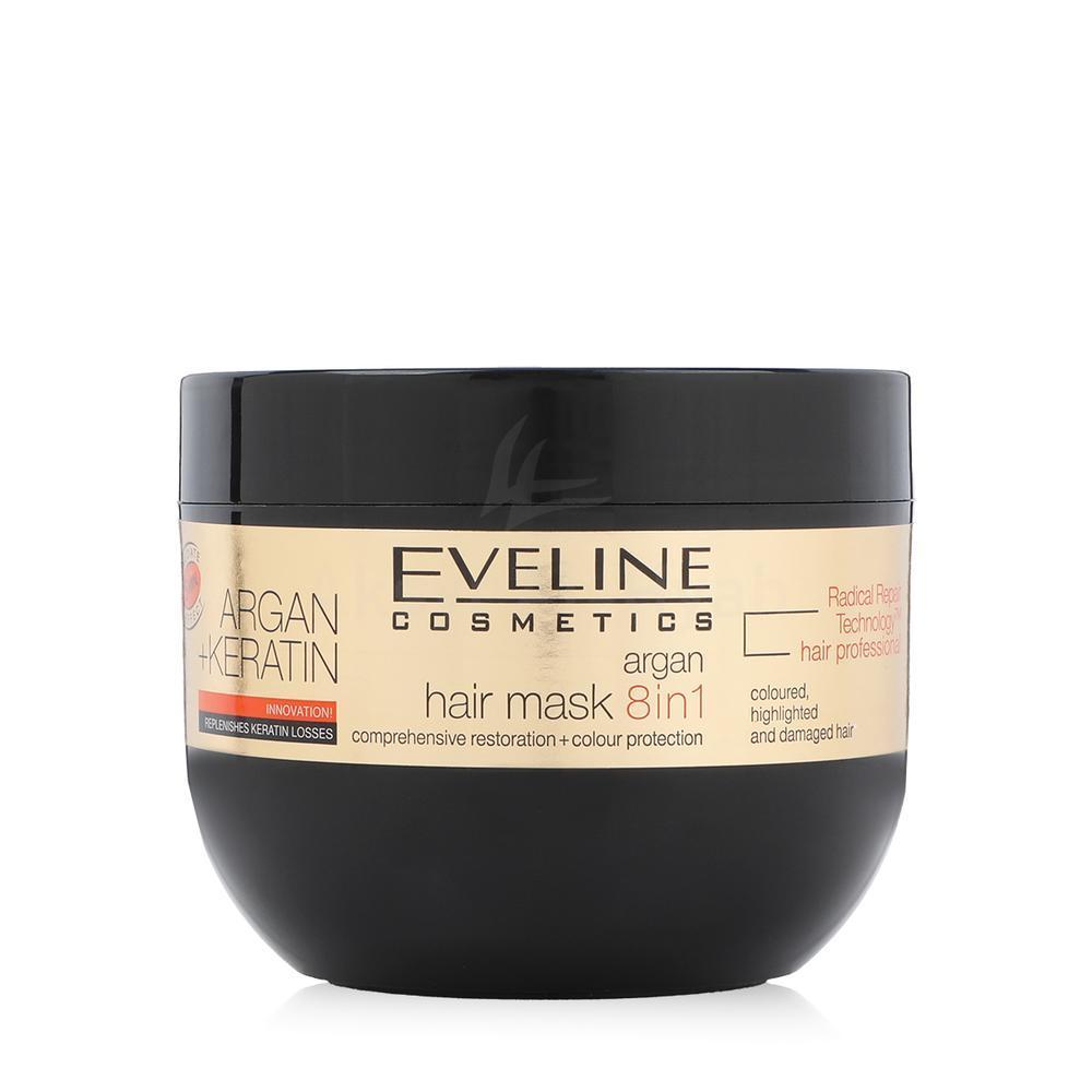 EVELINE ARGAN+KERATIN 8 IN 1 HAIR MASK300ML(7882)