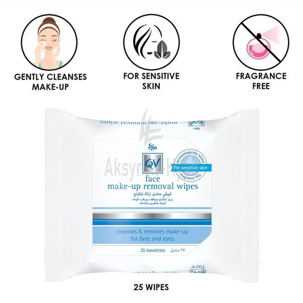 EGO QV FACE MAKE UP REMOVAL WIPES 25'S #585441 2