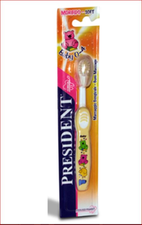 PRESIDENT BABY 0-4 TOOTH BRUSH SOFT #16030