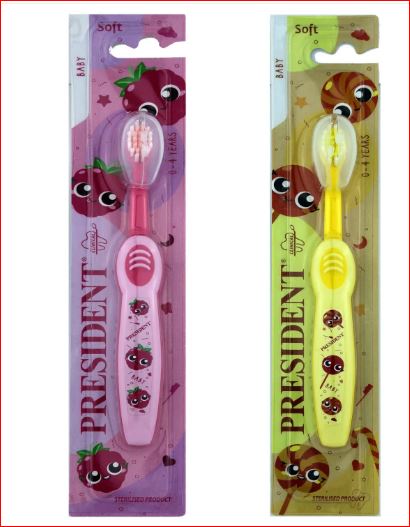 PRESIDENT BABY 0-4 TOOTH BRUSH SOFT #16030