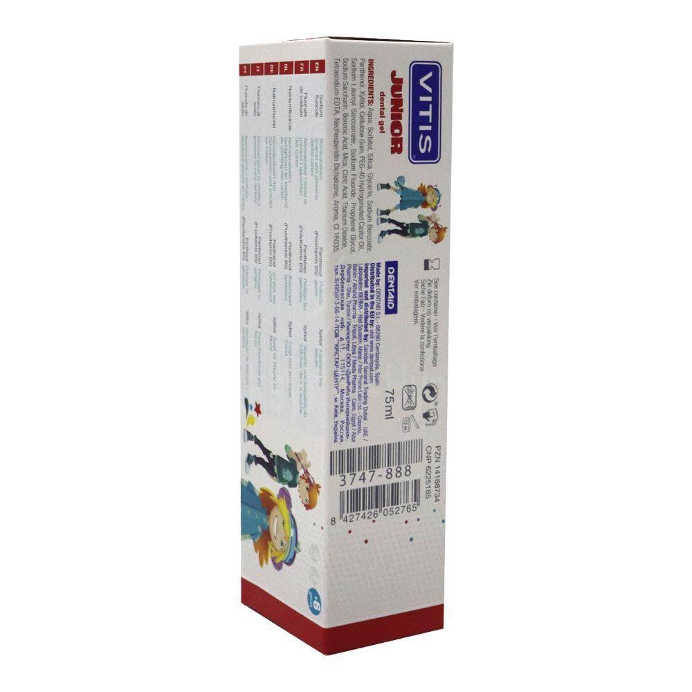 VITIS JUNIOR DENTAL GEL TUTTI-FRUTTI 75ML 2