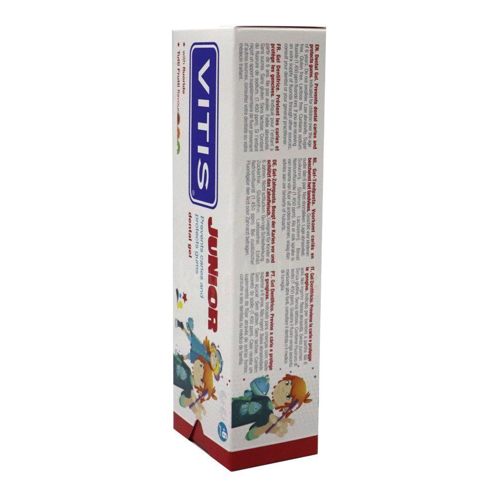 VITIS JUNIOR DENTAL GEL TUTTI-FRUTTI 75ML 4