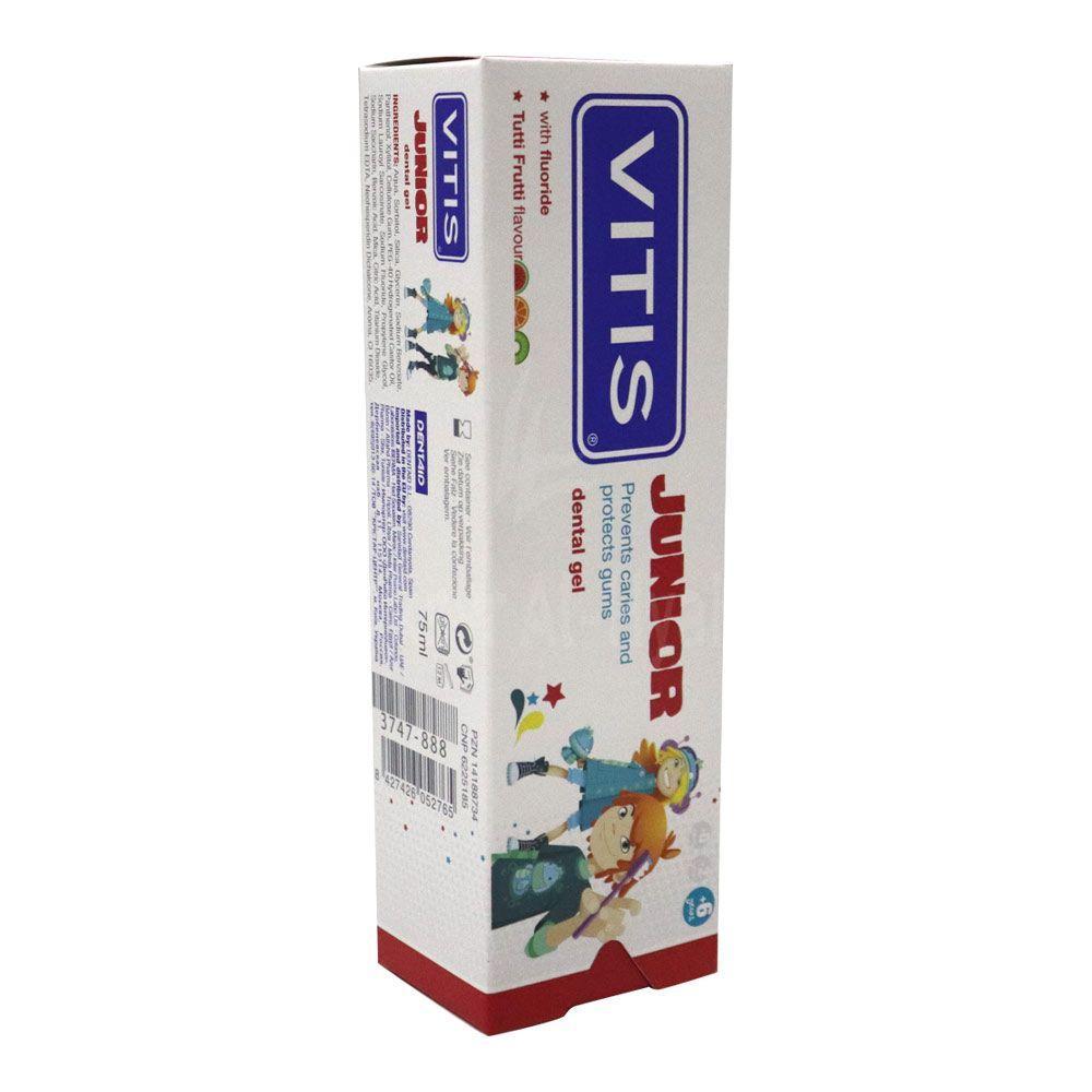 VITIS JUNIOR DENTAL GEL TUTTI-FRUTTI 75ML 5
