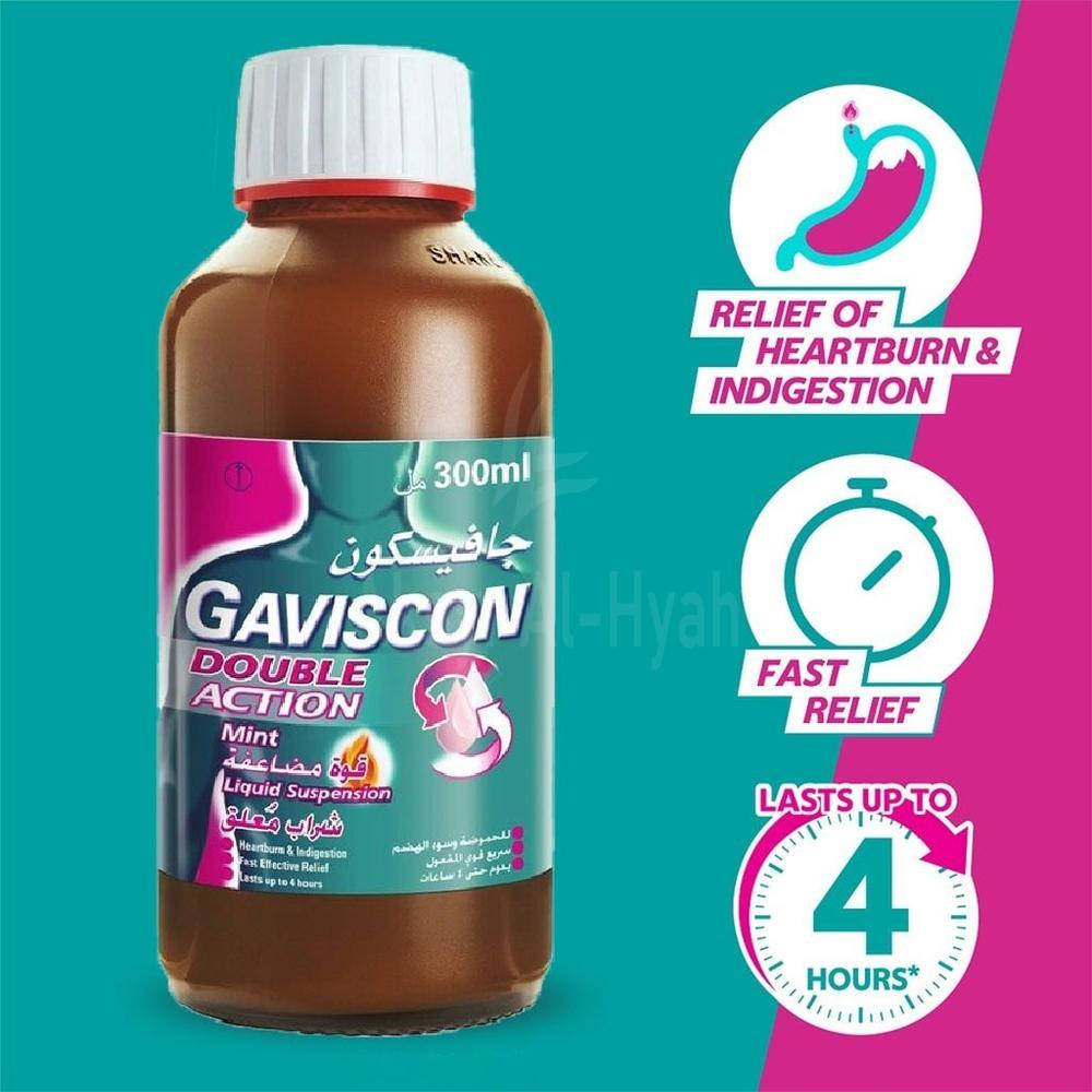 GAVISCON DOUBLE ACTION LIQUID 300ML 1