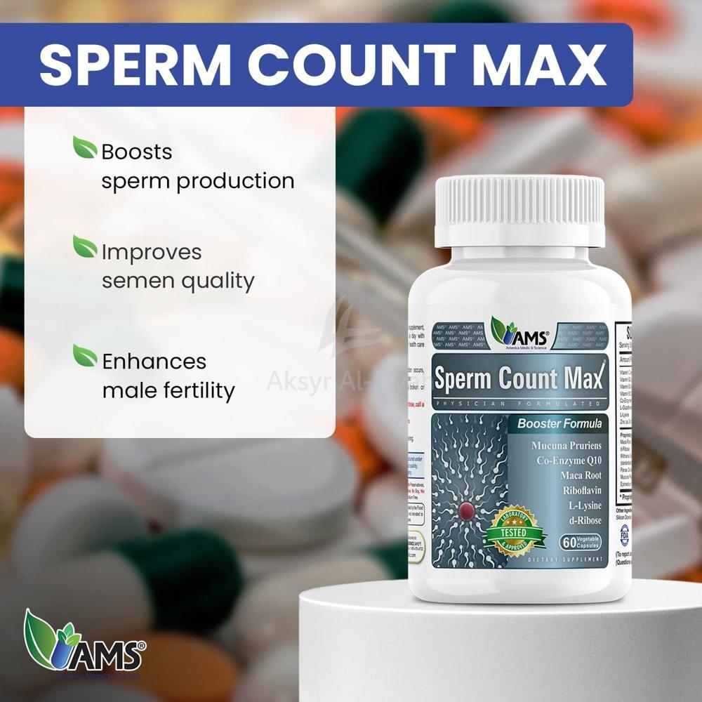 AMS SPERM COUNT MAX CAPSULES 60'S 1