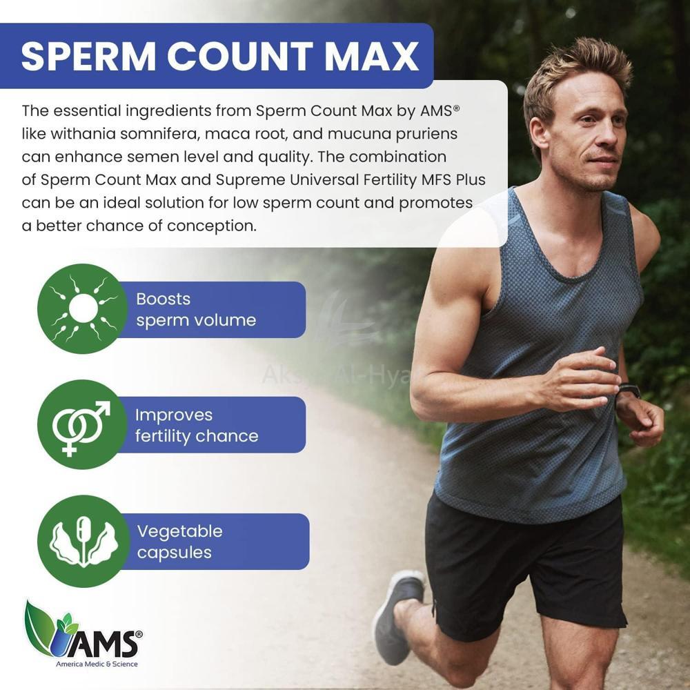 AMS SPERM COUNT MAX CAPSULES 60'S 3