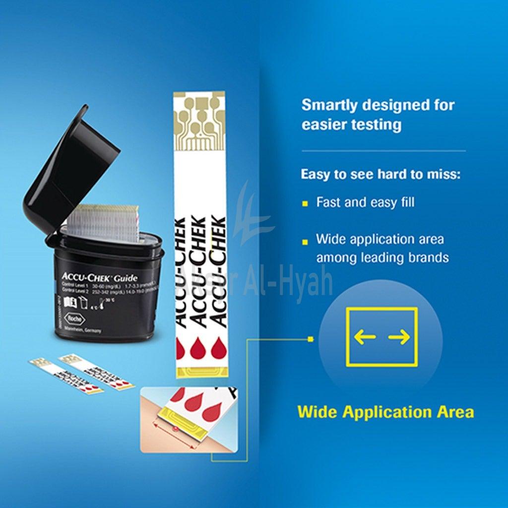 ACCU CHEK GUIDE TEST STRIPS 50'S #60225
