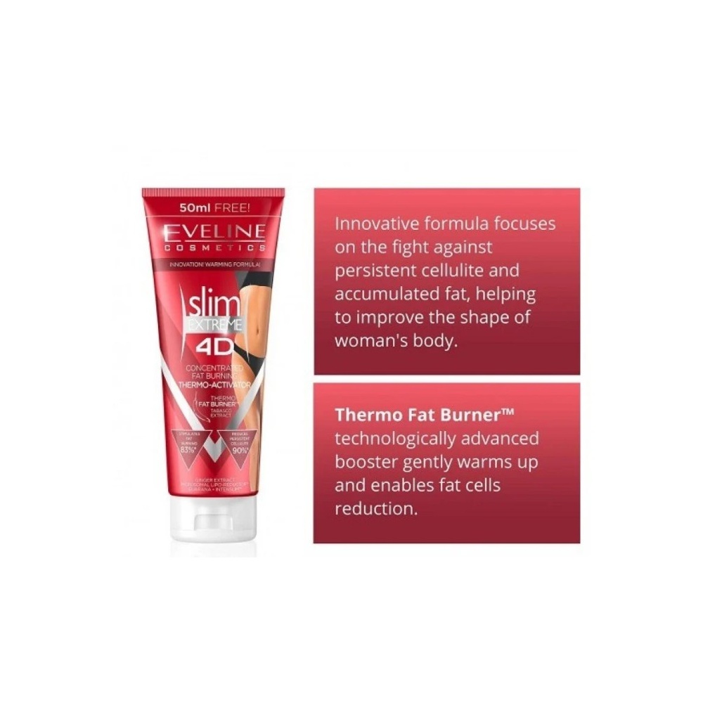 EVELINE SLIM EXTREME 4D THERMO FAT BURNER 250ML #6387