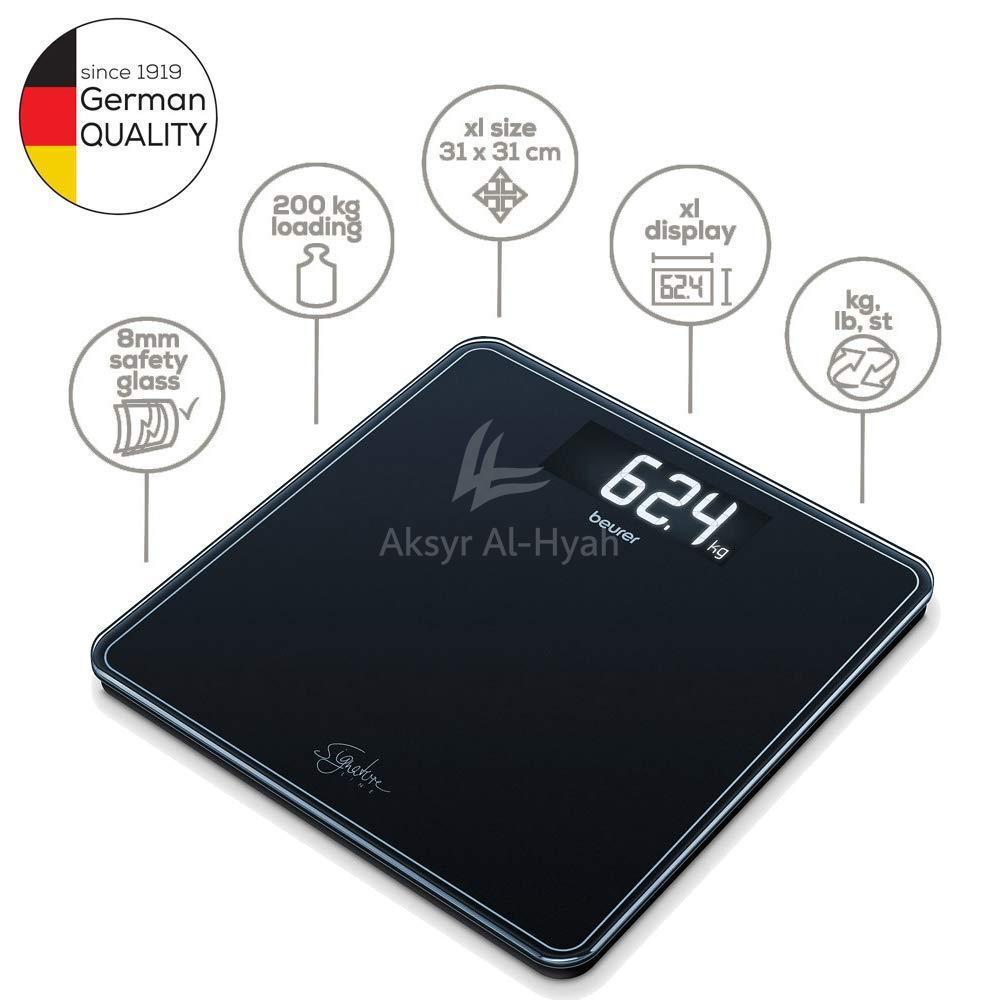 BEURER [GS 400] DIGITAL GLASS SCALE BLACK 2