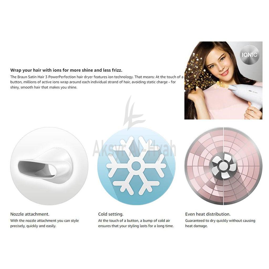 BRAUN(BN294) SATIN HAIR 3 IONIC DRYER HD380