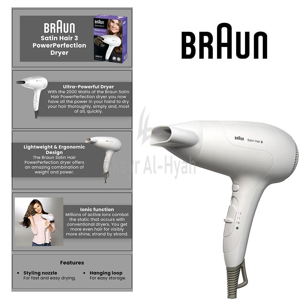 BRAUN(BN294) SATIN HAIR 3 IONIC DRYER HD380