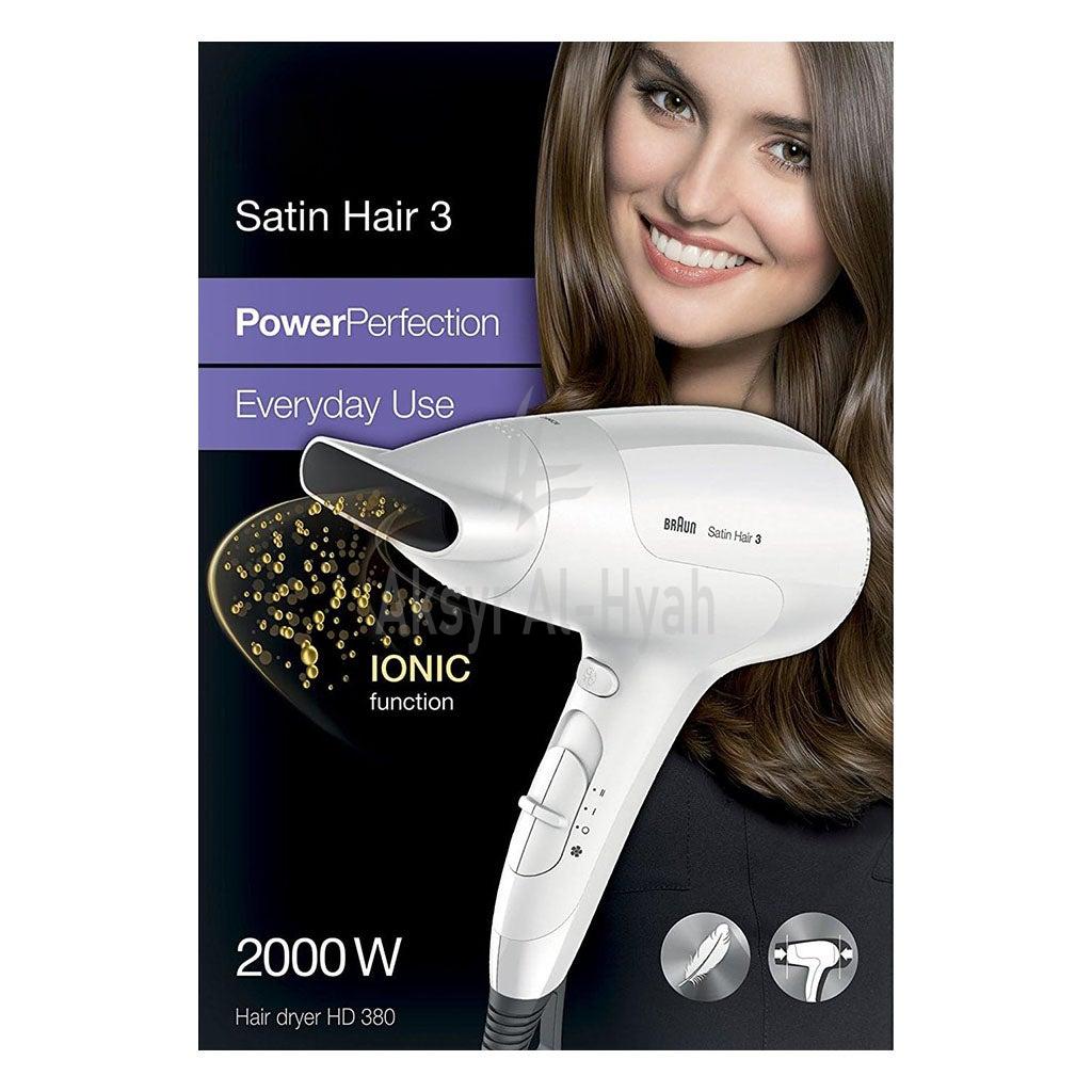BRAUN(BN294) SATIN HAIR 3 IONIC DRYER HD380