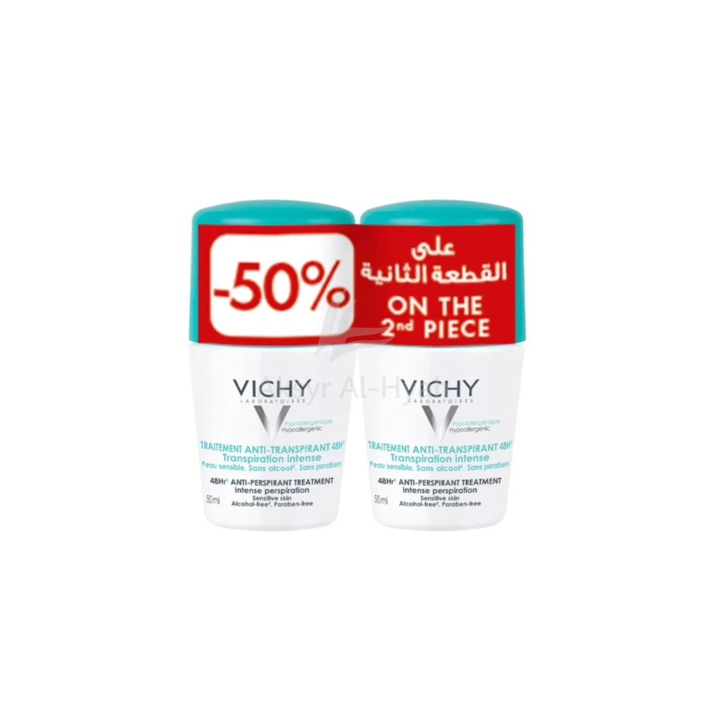 OFFER VICHY DEO.ROLL-ON ANTI-TRANS.SENS.48H 50ML(FM0023652)GREEN TOP