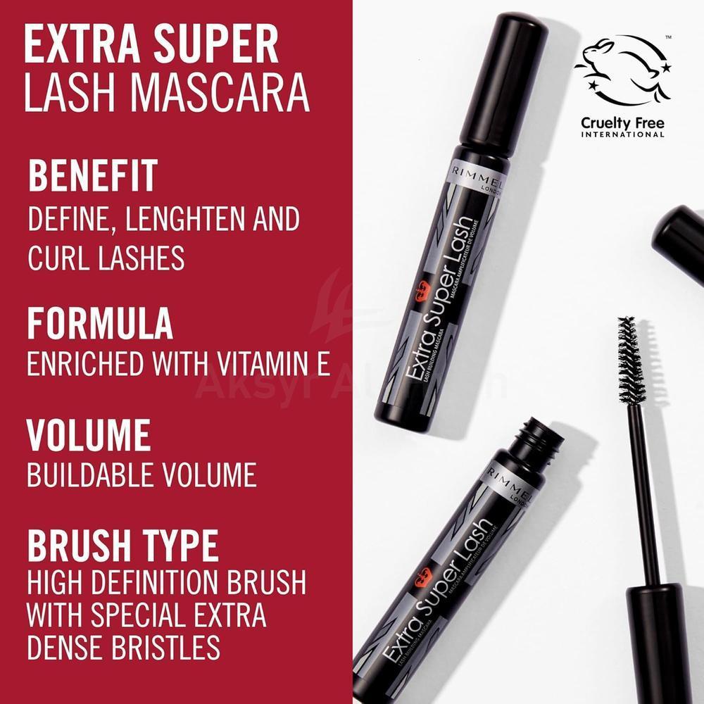 RML EXTRA SUPER LASH MASCARA 101 BLACK BLACK