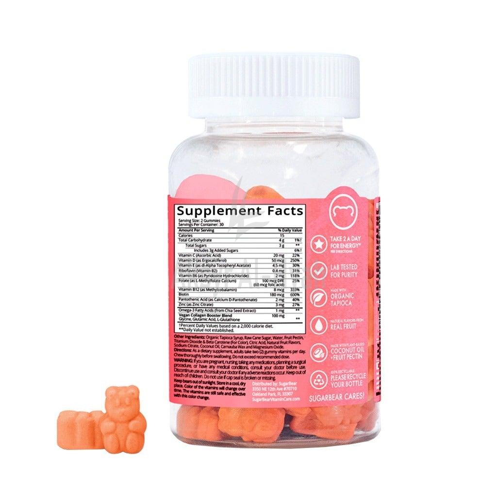 SUGAR BEAR WOMEN'S MULTI VITAMINS VEGAN GUMMIES 60'S