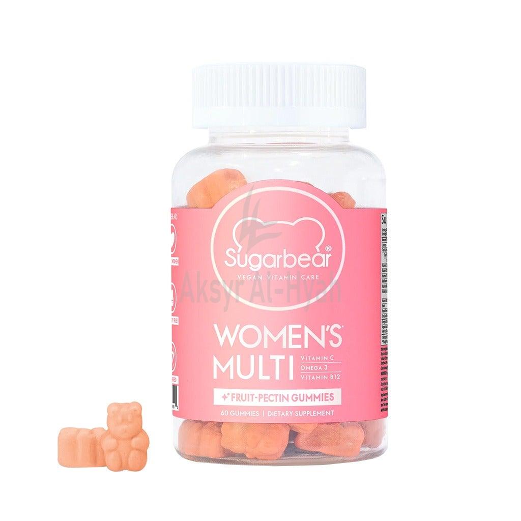 SUGAR BEAR WOMEN'S MULTI VITAMINS VEGAN GUMMIES 60'S 1