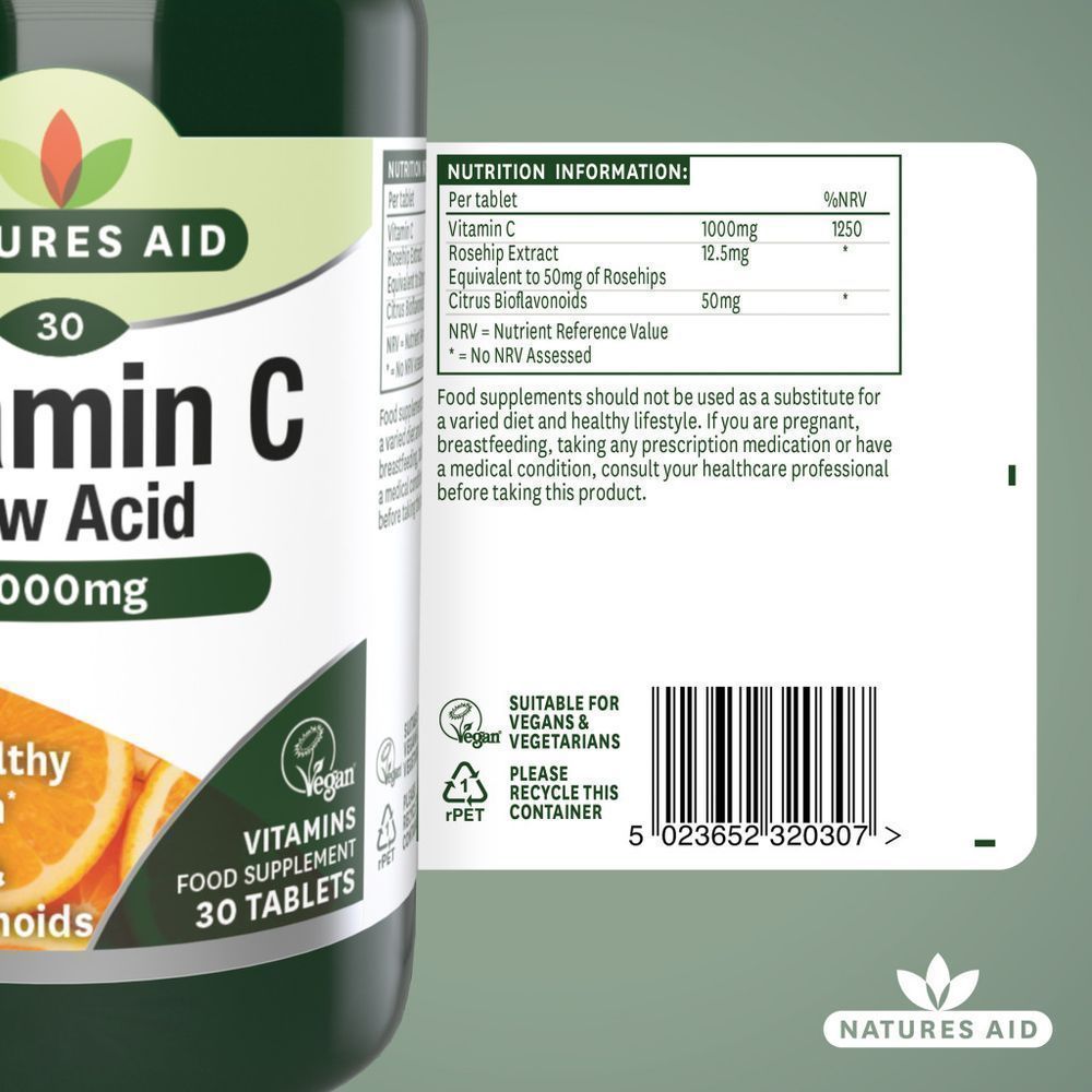 NAT.AID VITAMIN C 1000MG  TAB 30'S 5