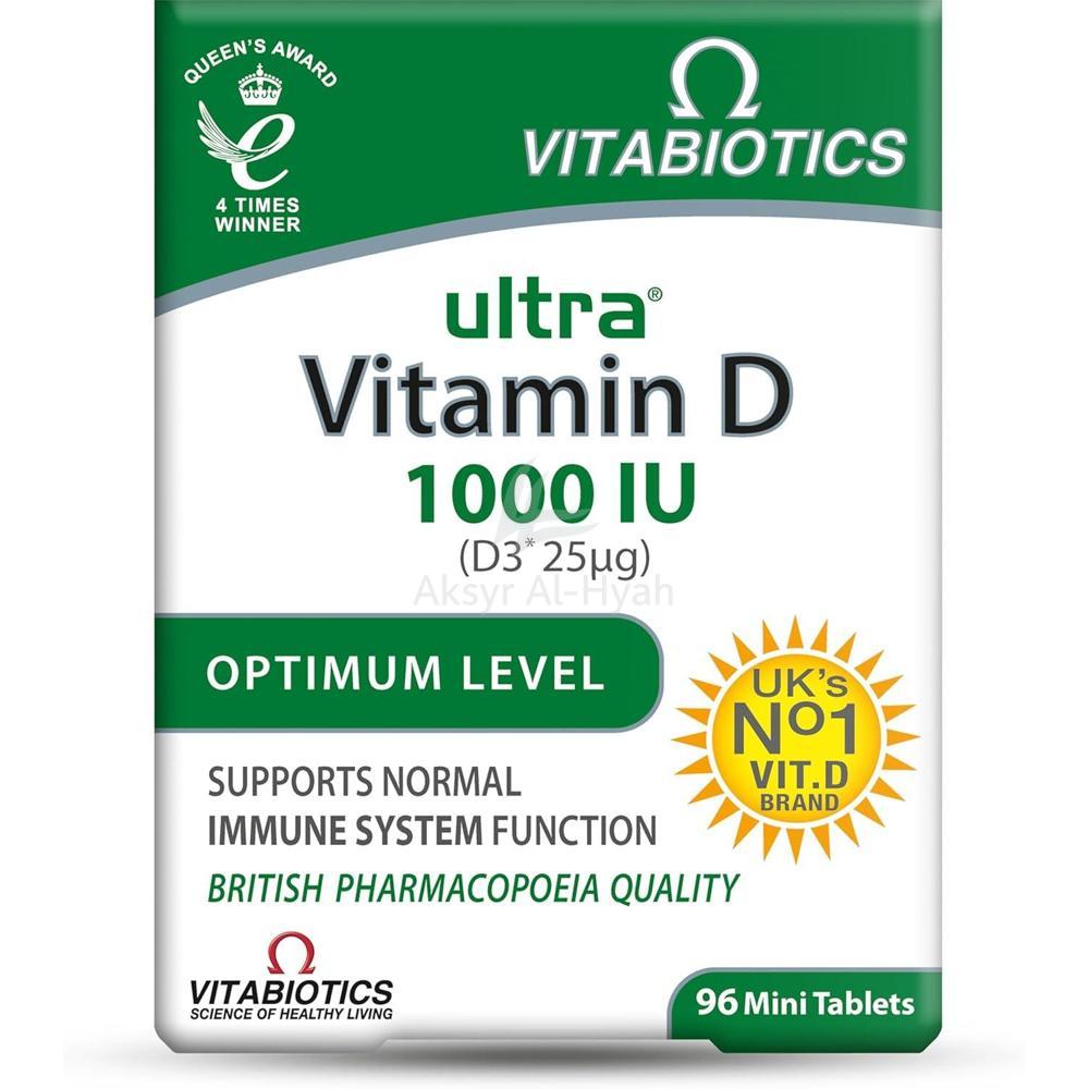VITABIOTICS  ULTRA VITAMIN D3 1000 I.U. CAPS 96'S