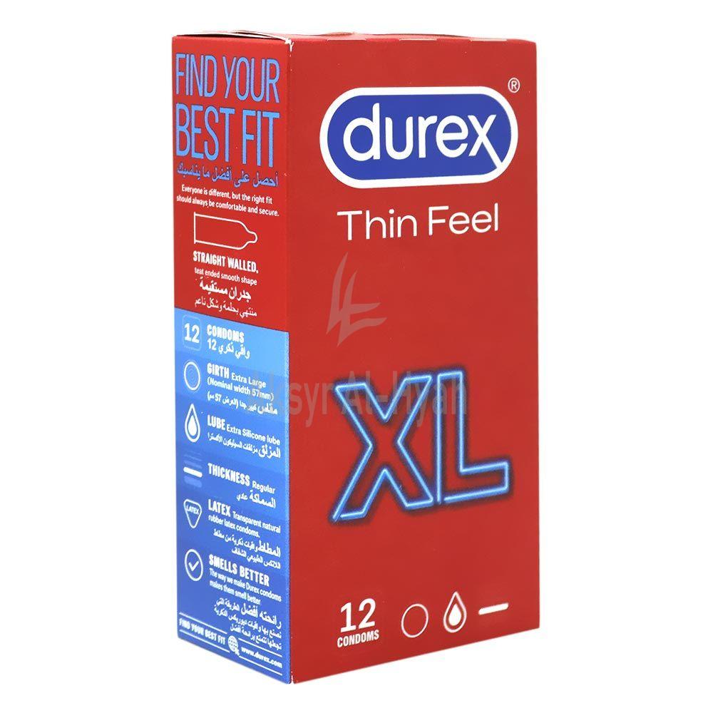 DUREX THIN FEEL XL CONDOMS 12'S #5200