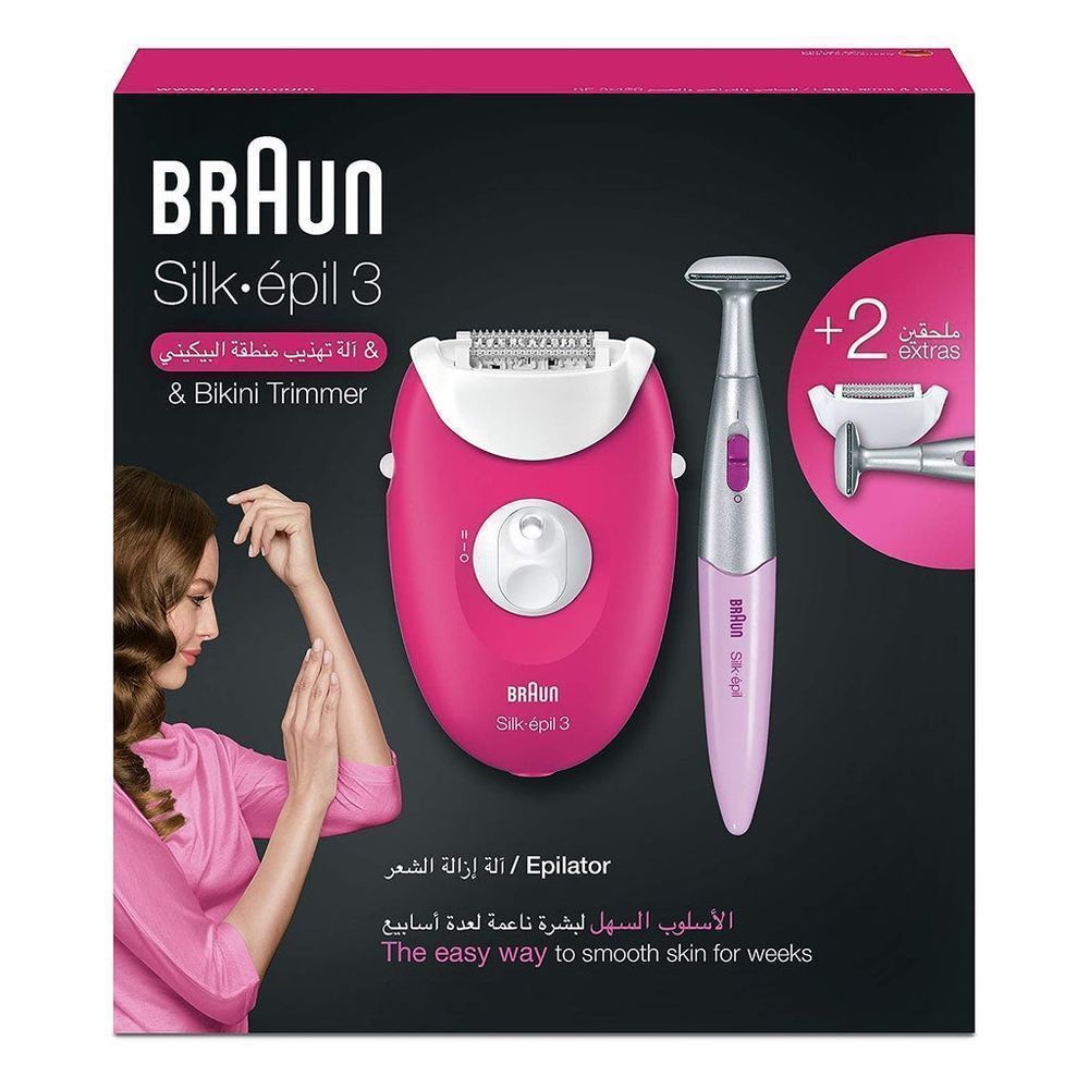 BRAUN SE3420 SILK EPIL 3 & BIKKINI TRIMMER (BN123)