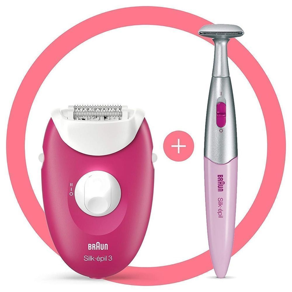 BRAUN SE3420 SILK EPIL 3 & BIKKINI TRIMMER (BN123)