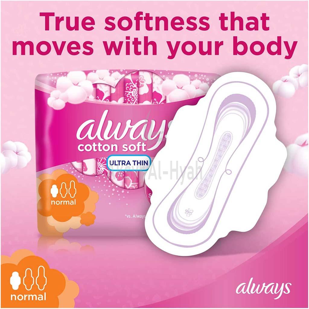 ALWAYS COTTONY SOFT ULTRA THIN NORMAL PAD 10'S(PG734)
