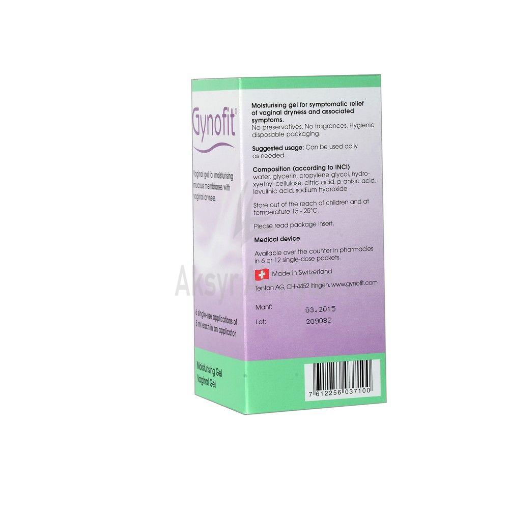GYNOFIT MOISTURISING VAGINAL GEL 6 X 5ML #15326 2