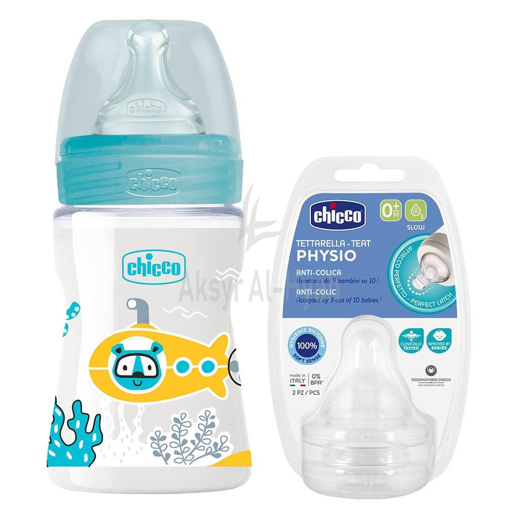 CHICCO WELL BEING FEEDING BOTTLE 0+ [286112] 150ML 6
