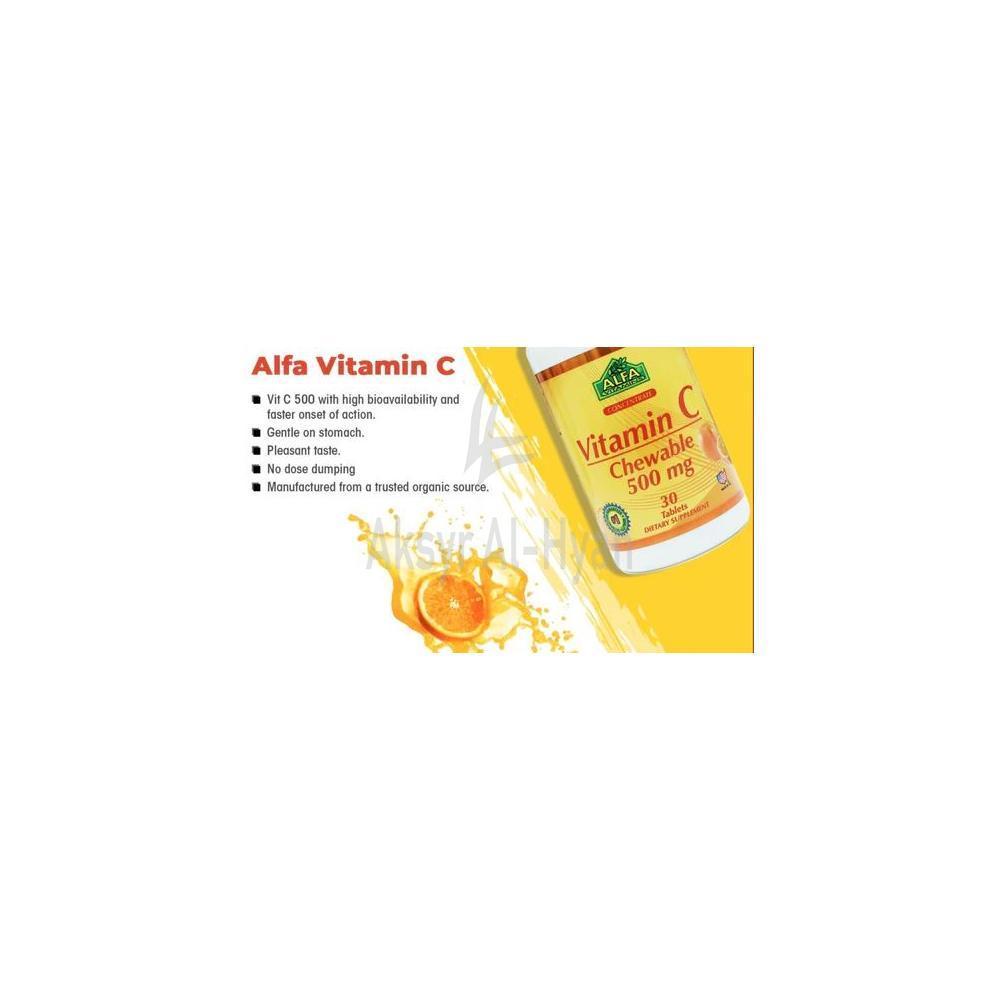 ALFA VIT C  CHEWABLE 500MG TAB 30'S #17143 3