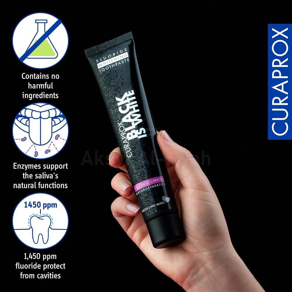 CURAPROX BLACK IS WHITE T/PASTE 90ML #17633 3