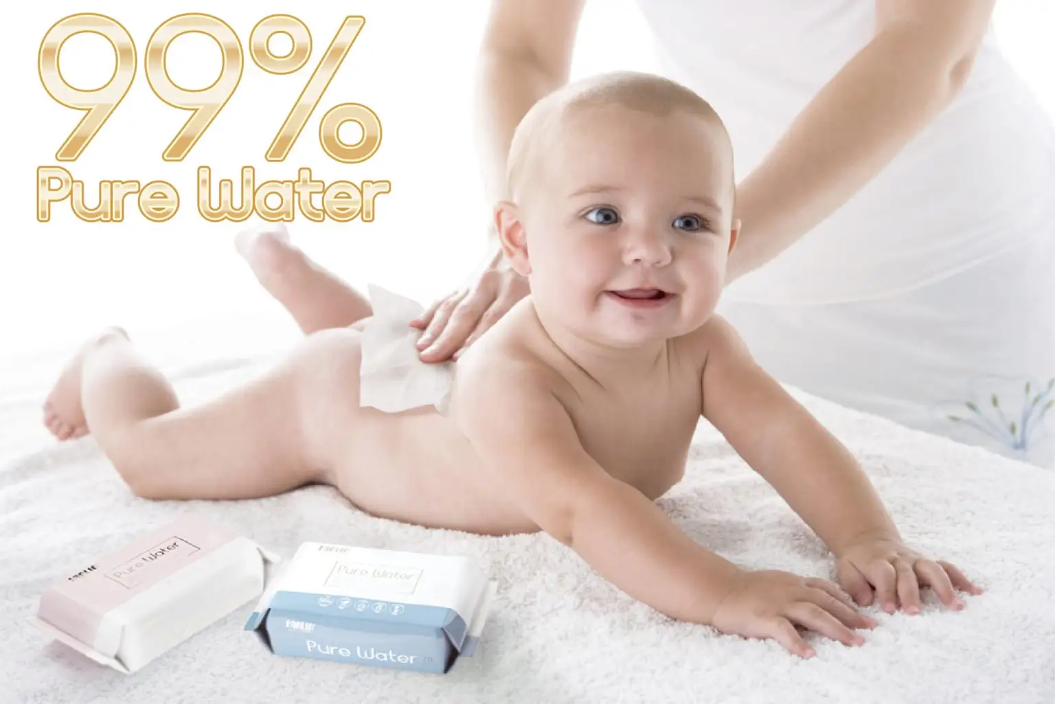 FARLIN WET WIPES PURE WATER BLUE 70'S 3