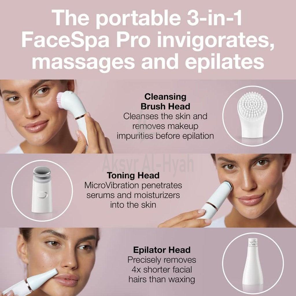 BRAUN FACE SPA 911 CLEANSING&SKIN TONING BR/WHITE 4
