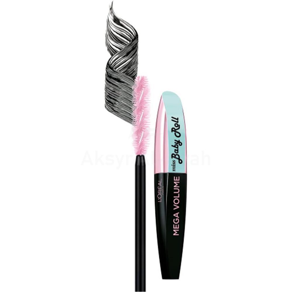 LOREAL MEGA VOLUME MISS BABY ROLL MASCARA BLACK 9.1ML 3