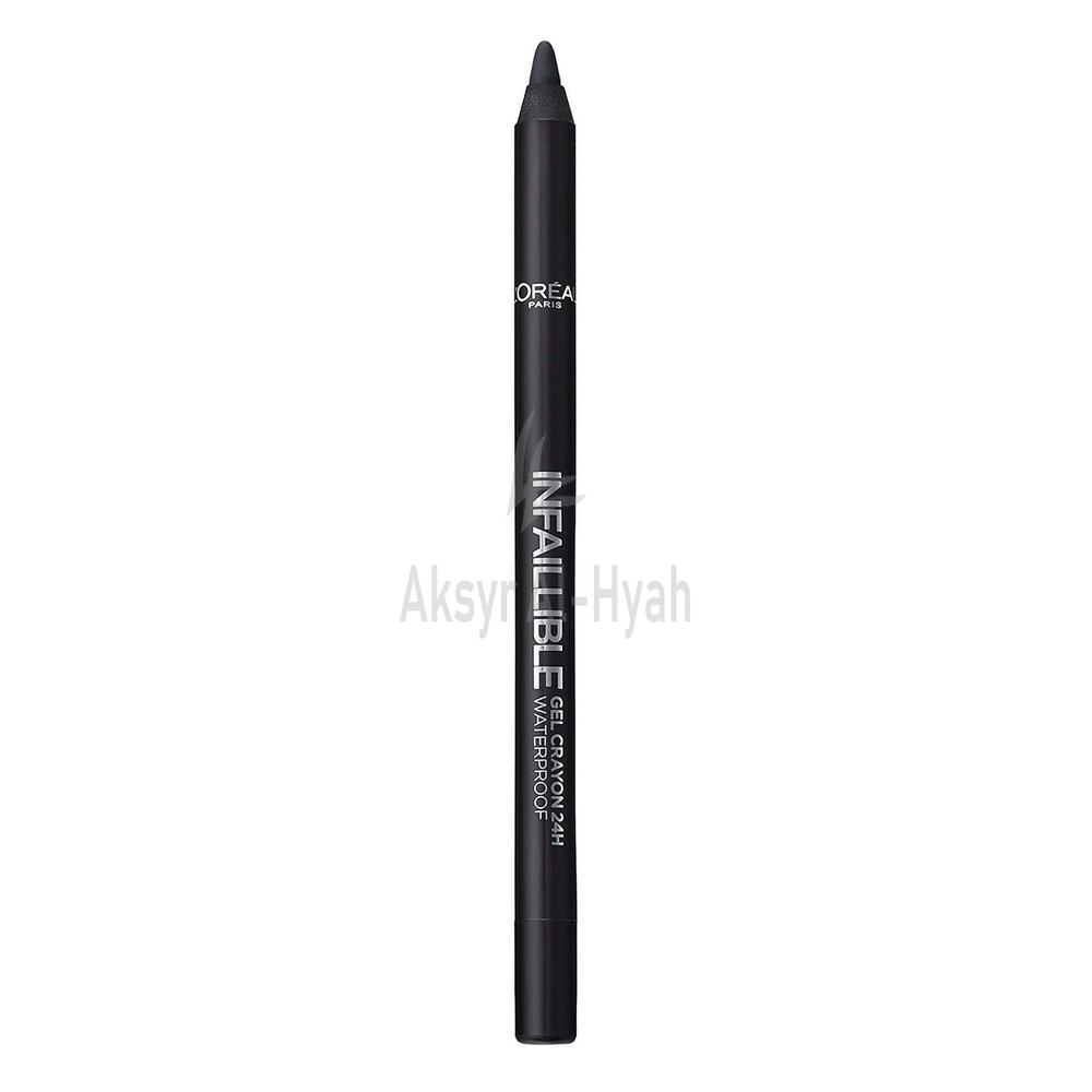 LOREAL INFAILLIBLE GEL CRAYON 24H WATERPROOF 01 BLACK TO BLACK EYE LINER