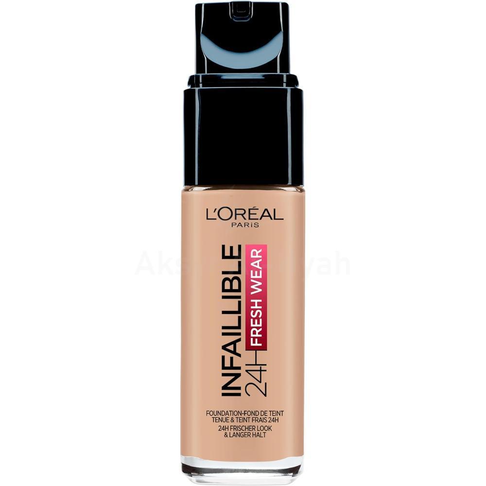 LOREAL INFAILLIBLE 24H FRESH WEAR 145 ROSE BEIGE SPF25 FOUND.30ML 1