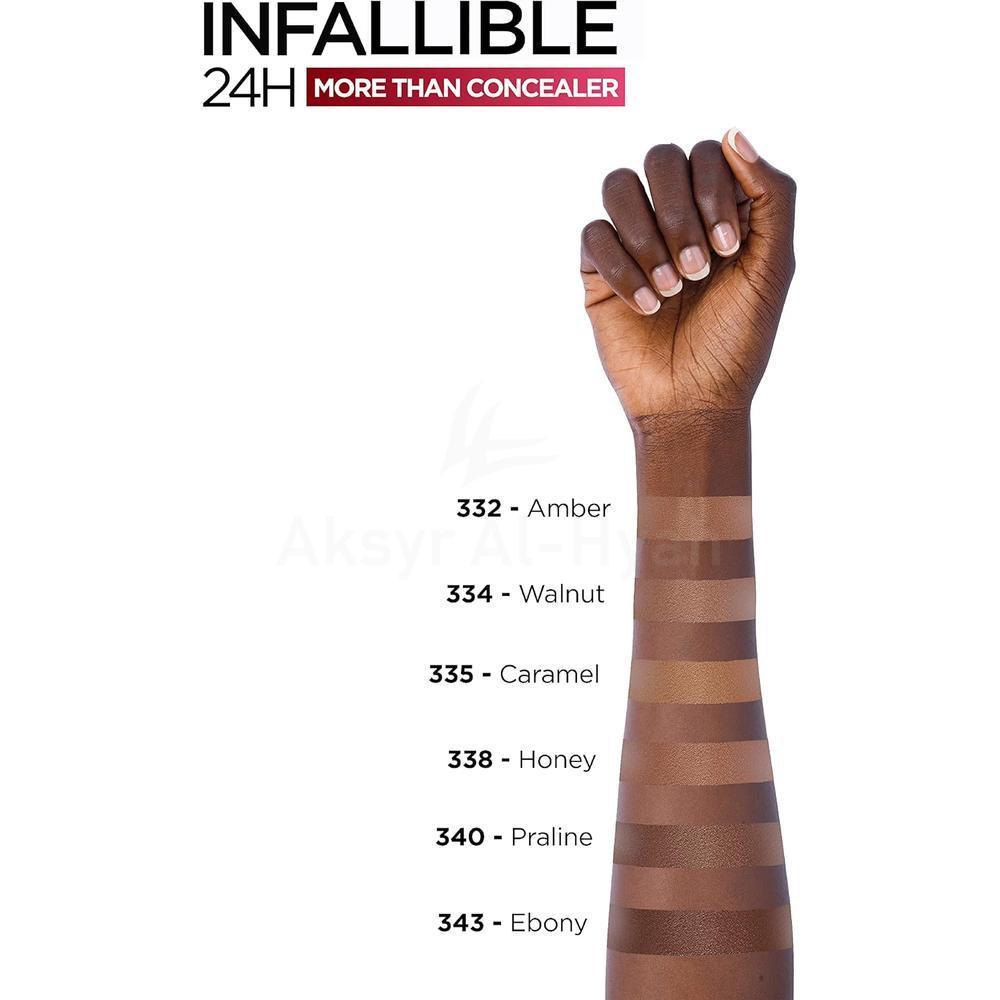 LOREAL INFAILLIBLE MORE THAN A CONCEALER 338 HONEY 11ML 3
