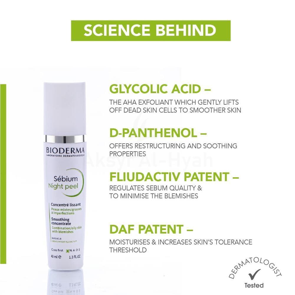 BIODERMA SEBIUM NIGHT PEEL 40ML #BIO152 1
